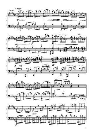 Thème et 10 variations, Op.1