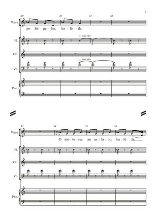 Five Songs of Calendar Cycle