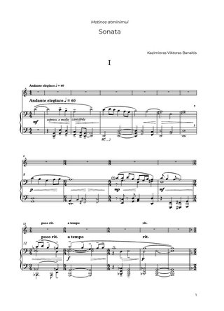 Sonata for violin and piano