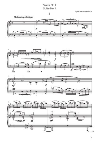 Suite No. 1, Op. 47