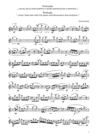 Solitude. Muzika fleitai solo