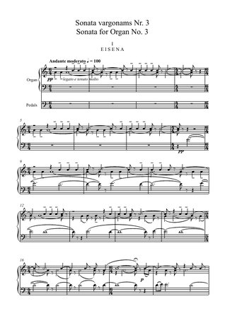 Sonata for Organ No. 3