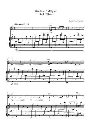 Raudona / Mėlyna