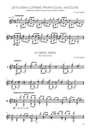 Kūrinių aranžuotės gitarai solo
