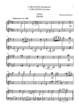Variations for Piano