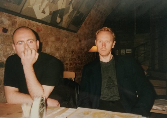 Andrew McKenzie ( „The Hafler Trio“) ir R. Kundrotas _ asm. archyvo foto.jpg