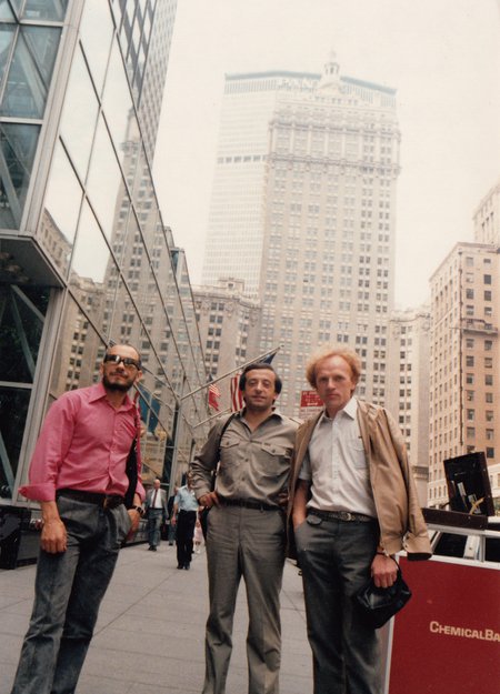 Vladimir Chekasin, Vyaceslav Ganelin, Vladimir Tarasov, New York 1986 photo by Steve Boulay.jpg