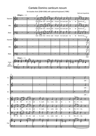 Cantate Domino canticum novum
