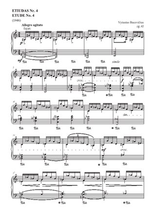 Etude No. 4, Op. 43