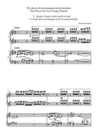 Dvi pjesės dviem paaugusiems pianistams
