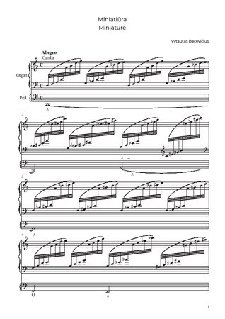 Miniature, Op. 25