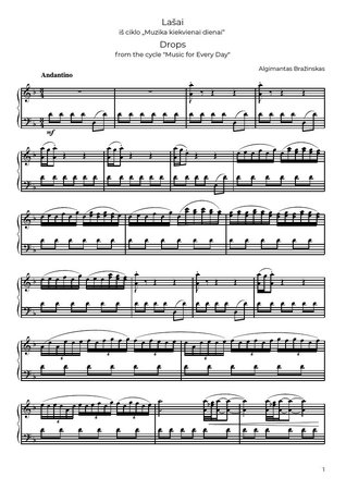 Drops from the cycle "Music for Every Day"