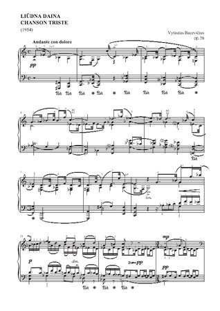 Chanson triste, Op. 56