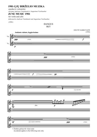 1981-ųjų birželio muzika